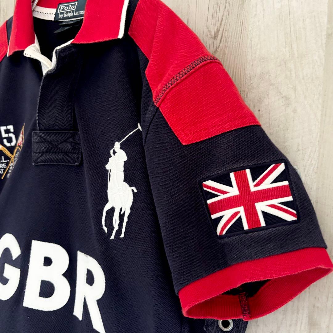 POLO ラルフローレン ポロシャツ　ビッグポニー　イギリス国旗 チーフキーフ