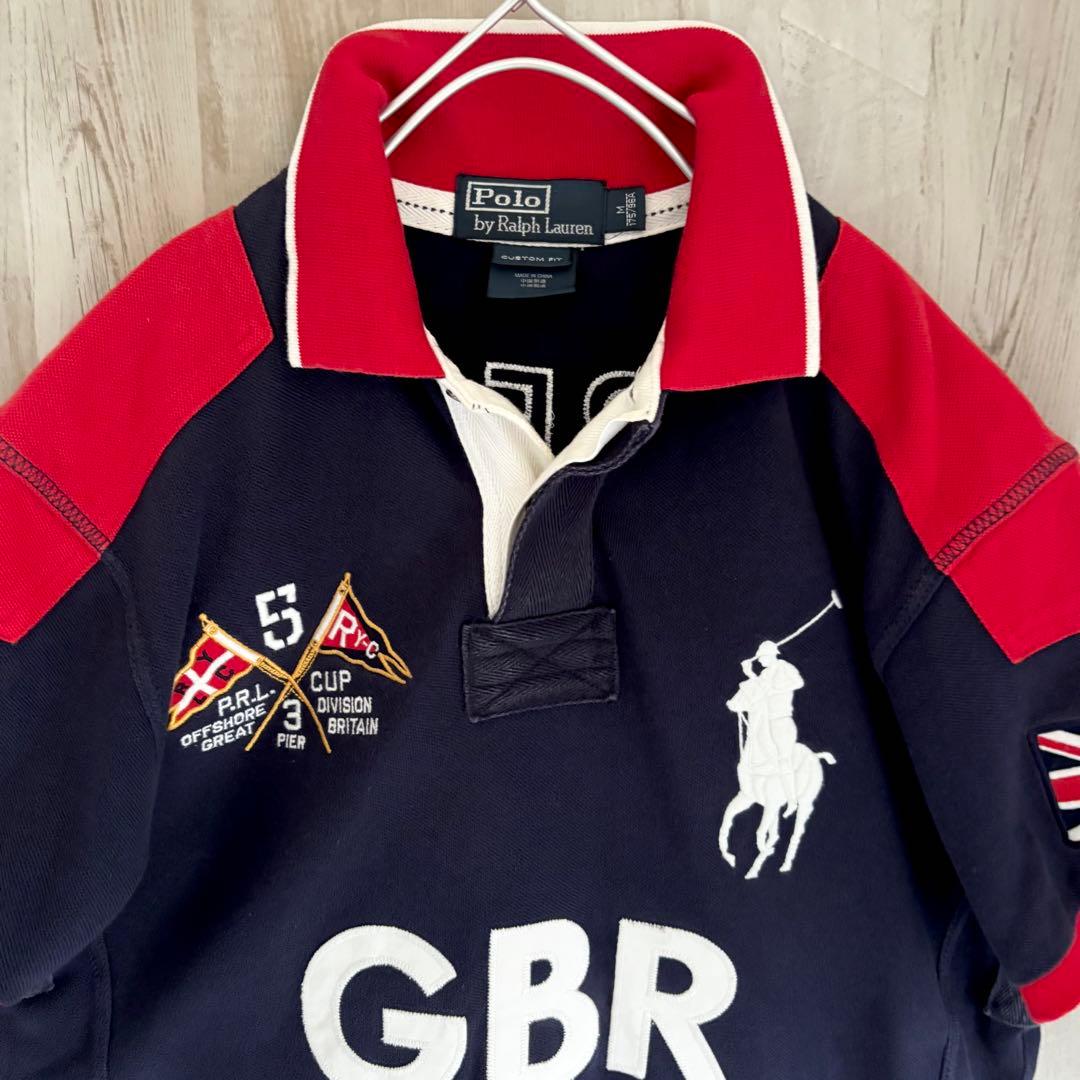 POLO ラルフローレン ポロシャツ　ビッグポニー　イギリス国旗 チーフキーフ