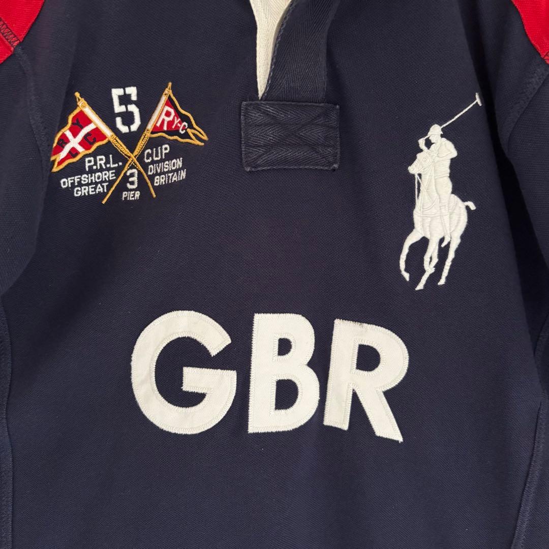 POLO ラルフローレン ポロシャツ　ビッグポニー　イギリス国旗 チーフキーフ
