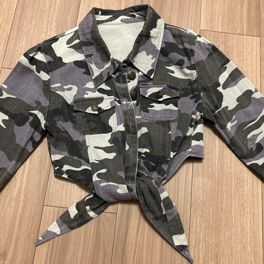 d.i.a. 迷彩柄 クロップドジャケット