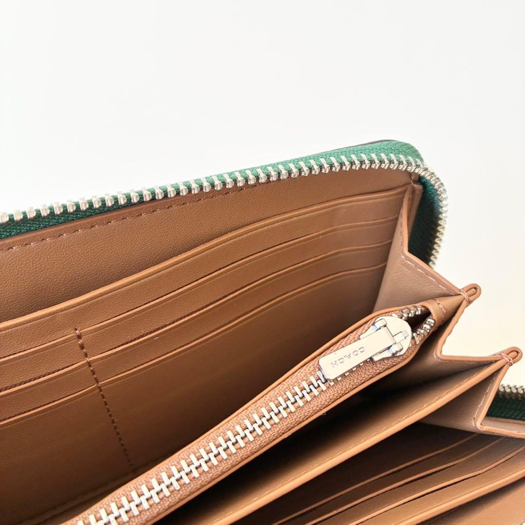 【新品】COACH 長財布 ホースアンドキャリッジ ジップ アラウンド 馬車