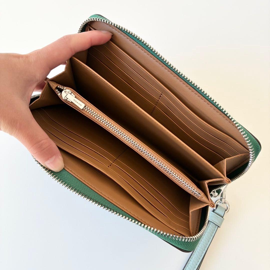 【新品】COACH 長財布 ホースアンドキャリッジ ジップ アラウンド 馬車