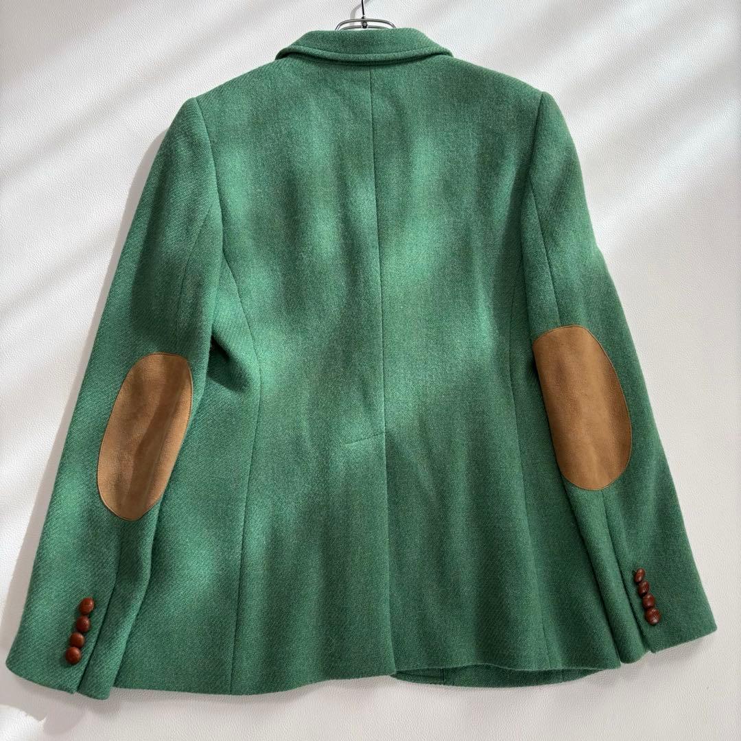 極美品 ラルフローレン[アルパカ混 エルボーパッチ くるみ]テーラードジャケット