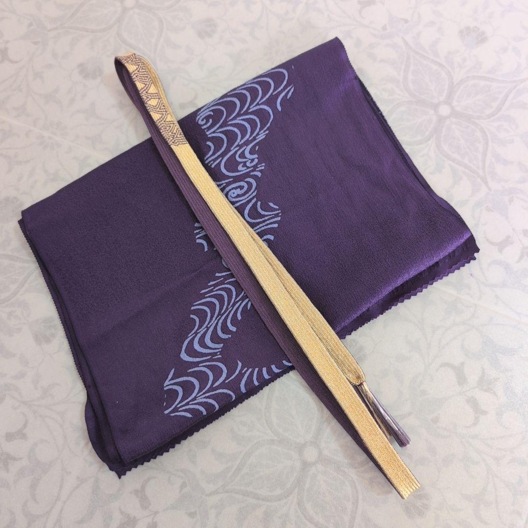 訪問着　フルセット　着物　正絹　薄紫　刺繍　絞り　Sサイズ　清楚　バチ衿　O5