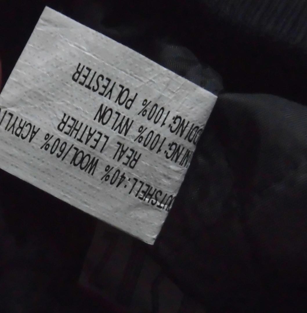 デッドストック 90s ビンテージ ナイキ ジョーダン 袖革 レザー スタジャン