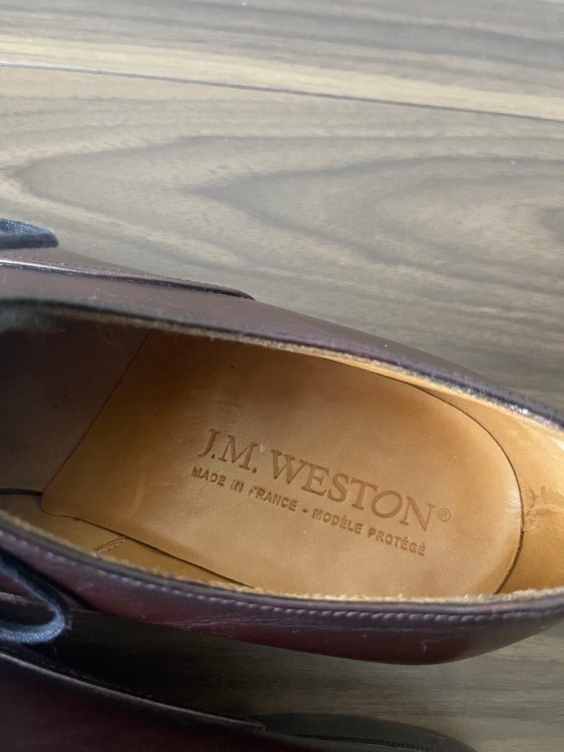 J.M.WESTON ダークブラウン レザー ドレスシューズ
