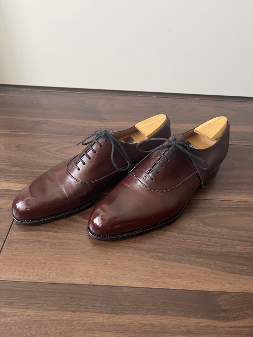 J.M.WESTON ダークブラウン レザー ドレスシューズ