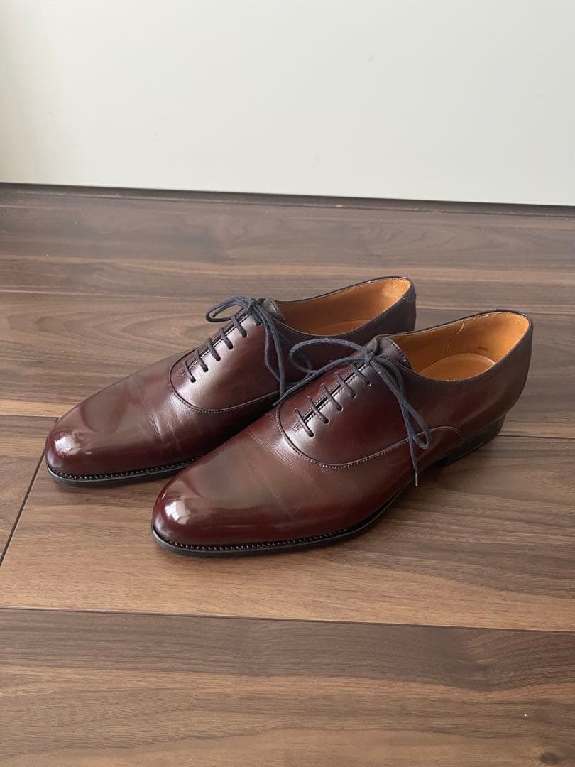 J.M.WESTON ダークブラウン レザー ドレスシューズ