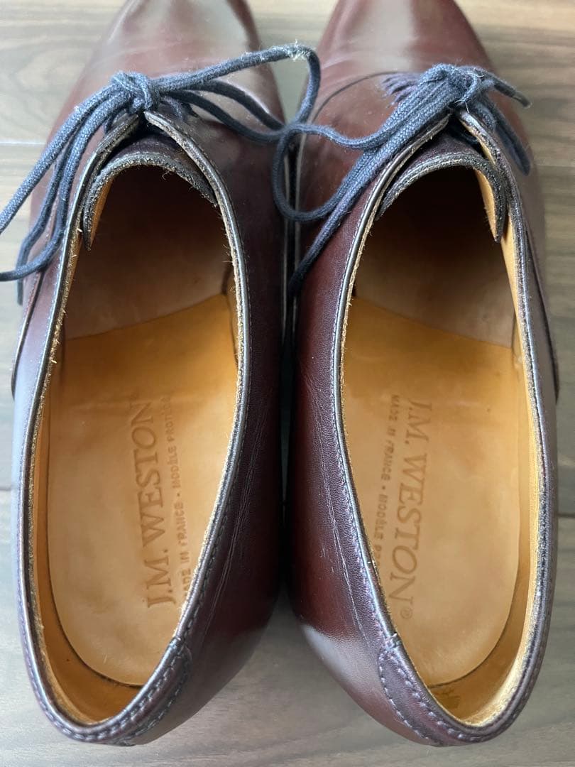 J.M.WESTON ダークブラウン レザー ドレスシューズ