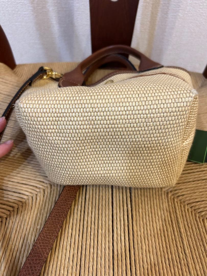 正規品 ロンシャン かごバッグ ル プリアージュ サントロペ ブラウン