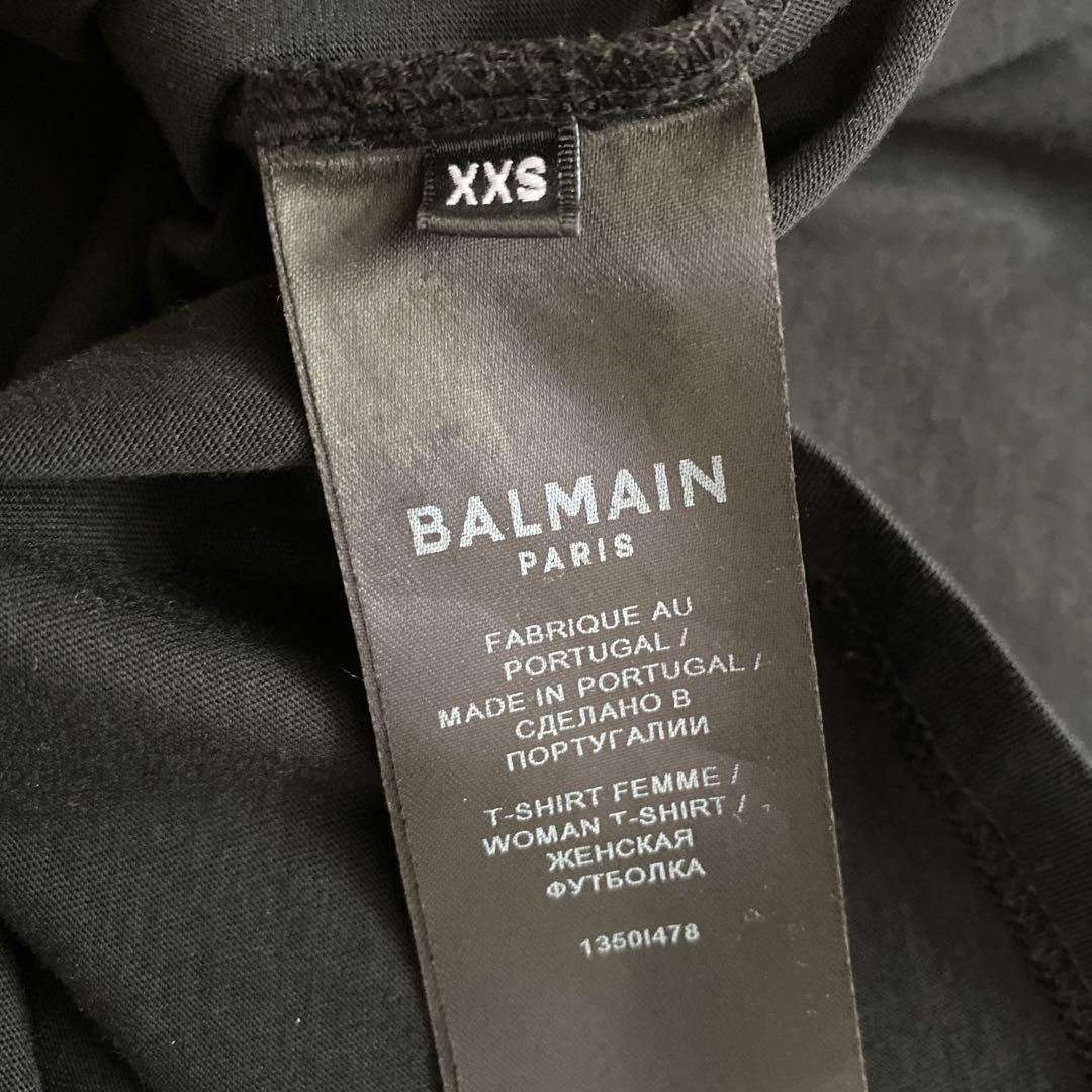 BALMAIN Tシャツ 黒 ロゴ入り