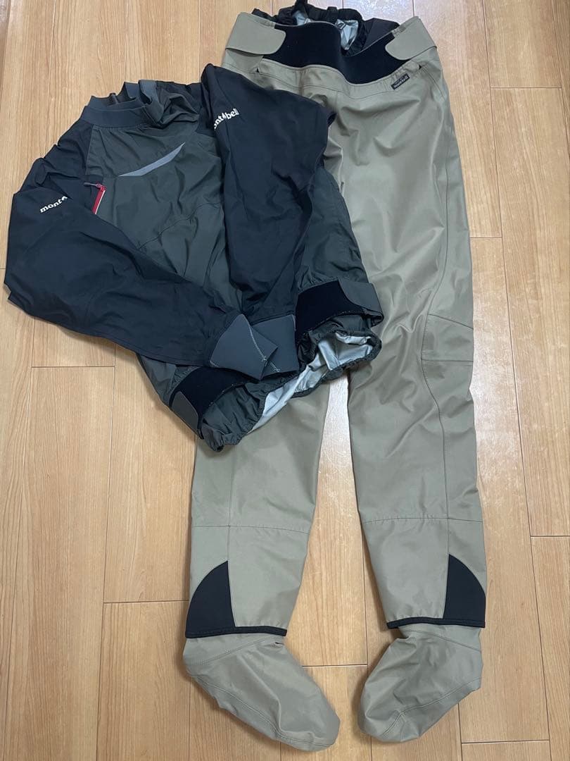 モンベル　カヤックフィッシング ドライパンツL ドライトップXL