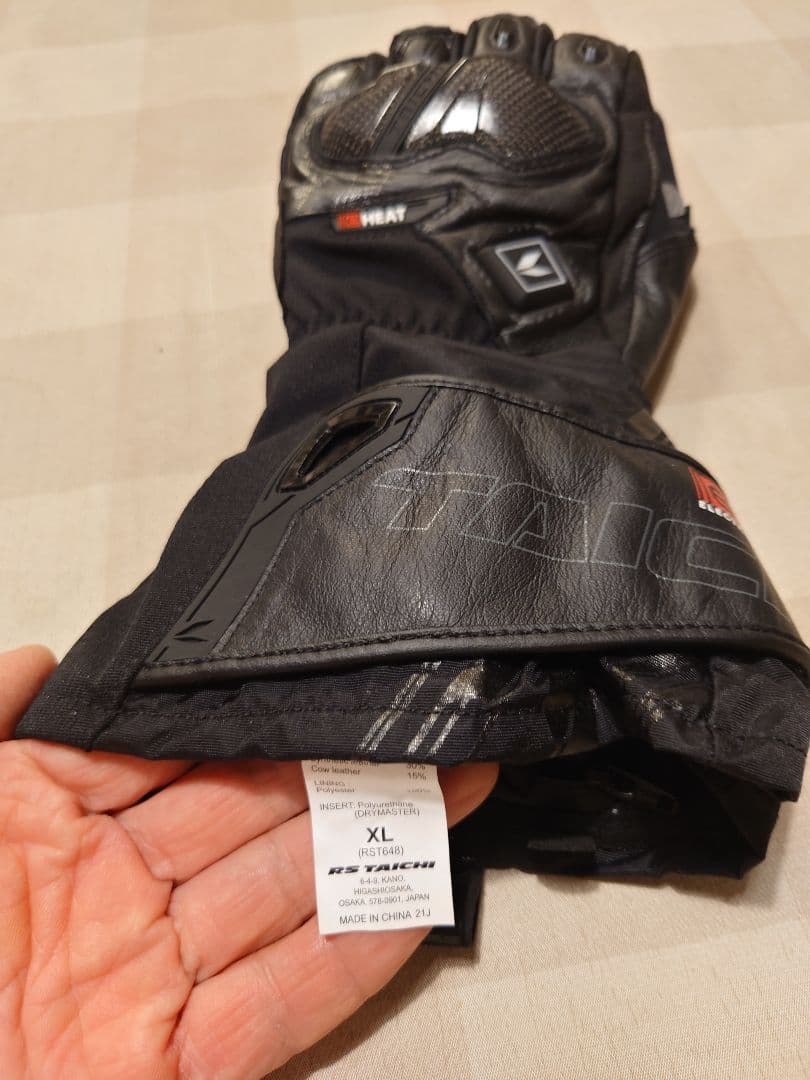 RSタイチ eHEAT ヒートグローブ XLサイズ 充電器・バッテリー付