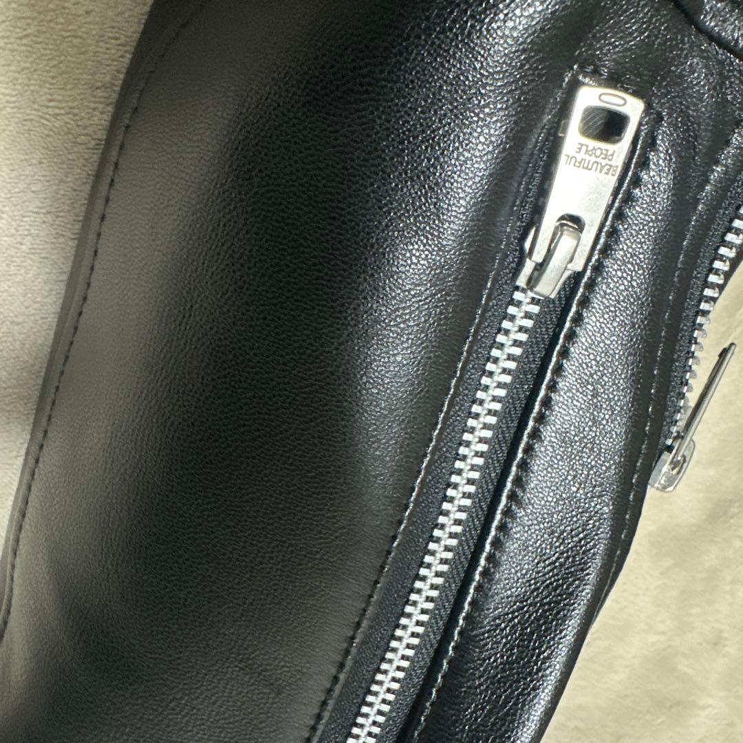 ビューティフルピープル レザーショルダーバッグ