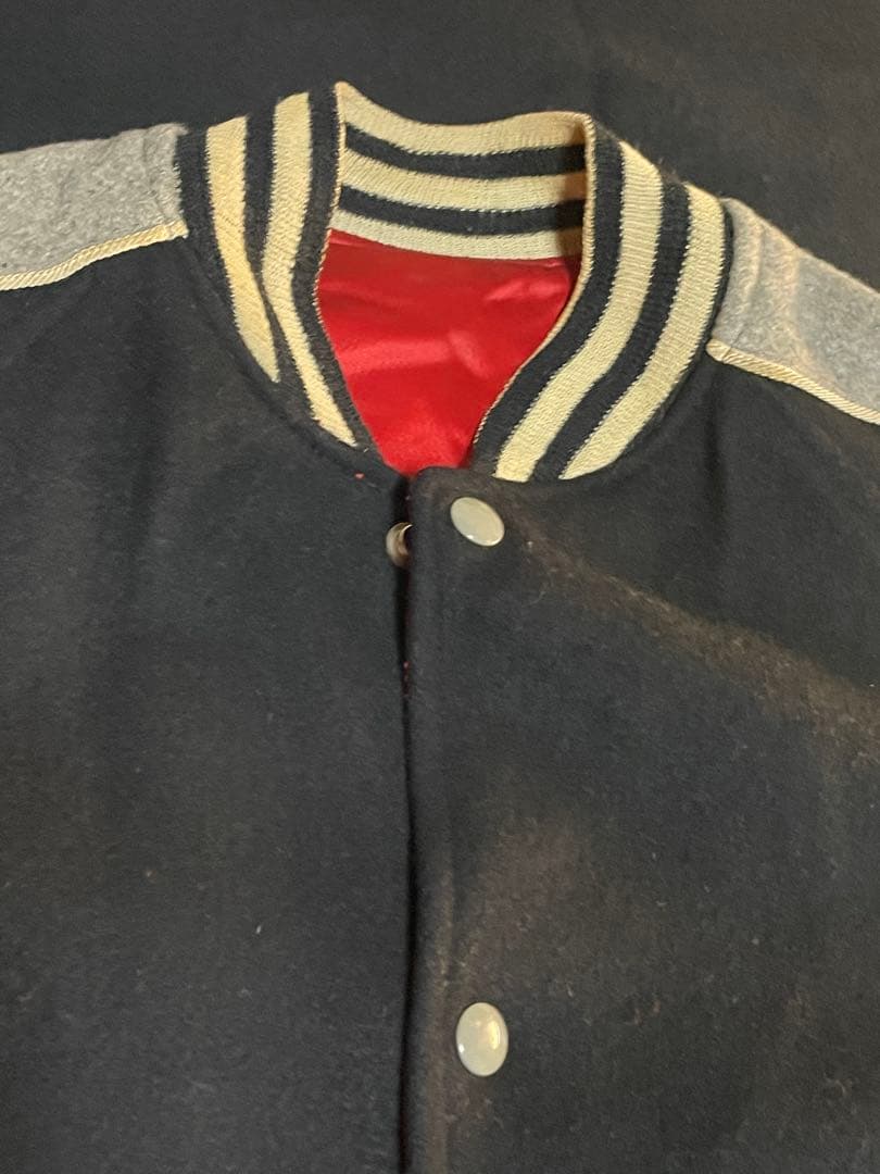 50's リバーシブル　ロングスタジャン　ファラオ　Aブラック×Bレッド