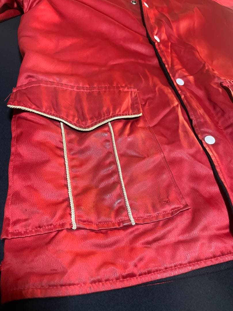 50's リバーシブル　ロングスタジャン　ファラオ　Aブラック×Bレッド