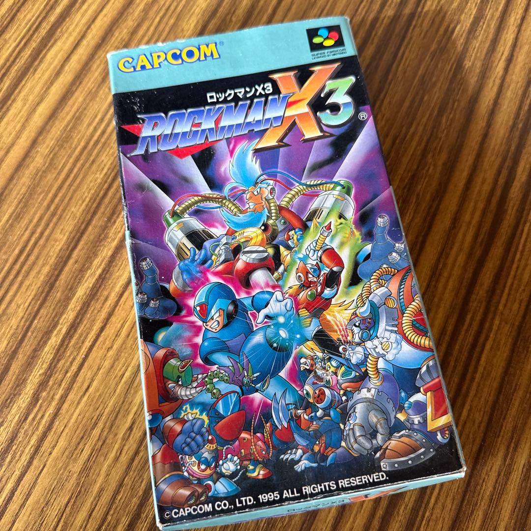 スーパーファミコンソフト　ロックマンX3 箱　取説付き　カプコン