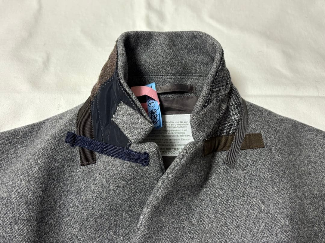 kolor ウール カシミヤ チェスター コート サイズ1