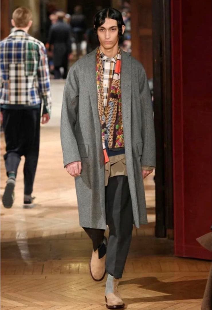 kolor ウール カシミヤ チェスター コート サイズ1