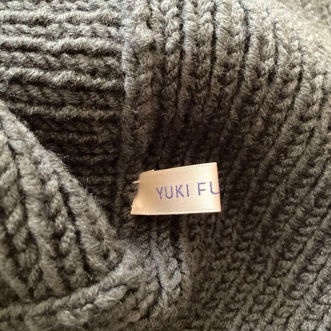 帽子 2025 yukifujisawa Knit cap DARK GREEN