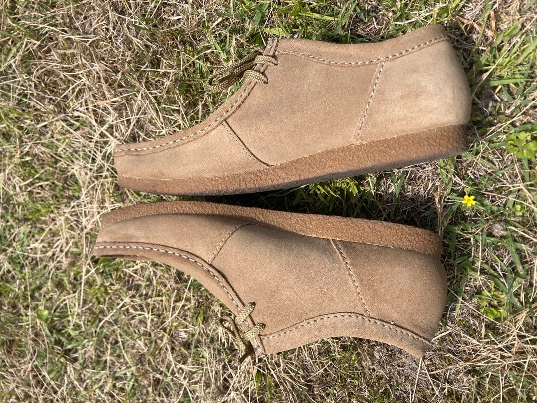 クラークス　ベージュ スエード モカシン　シェイカーラン　CLARKS