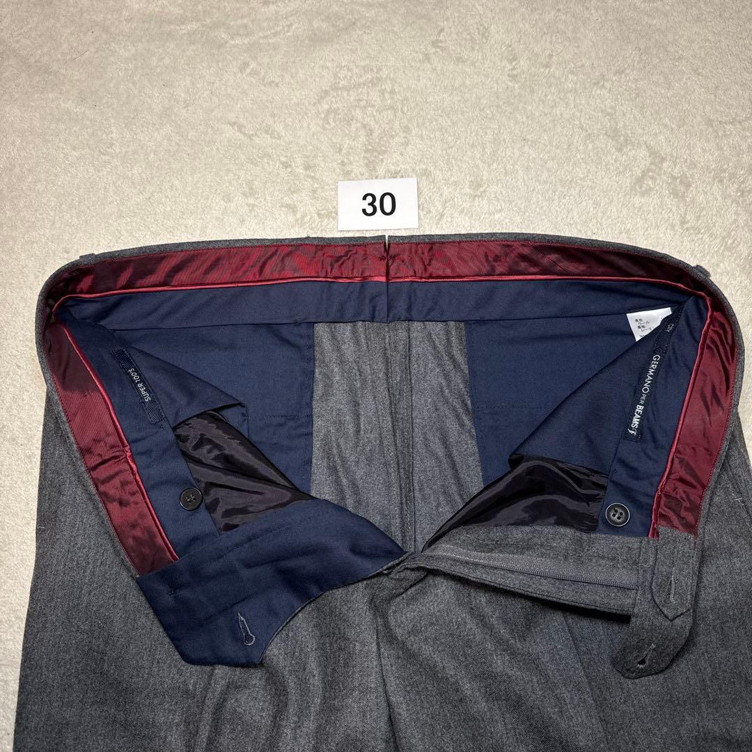 30 秋冬　未使用　ジェルマーノ　germano スラックス　50 XL グレー