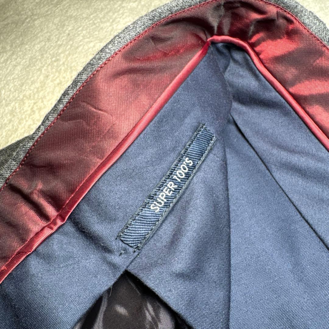 30 秋冬　未使用　ジェルマーノ　germano スラックス　50 XL グレー