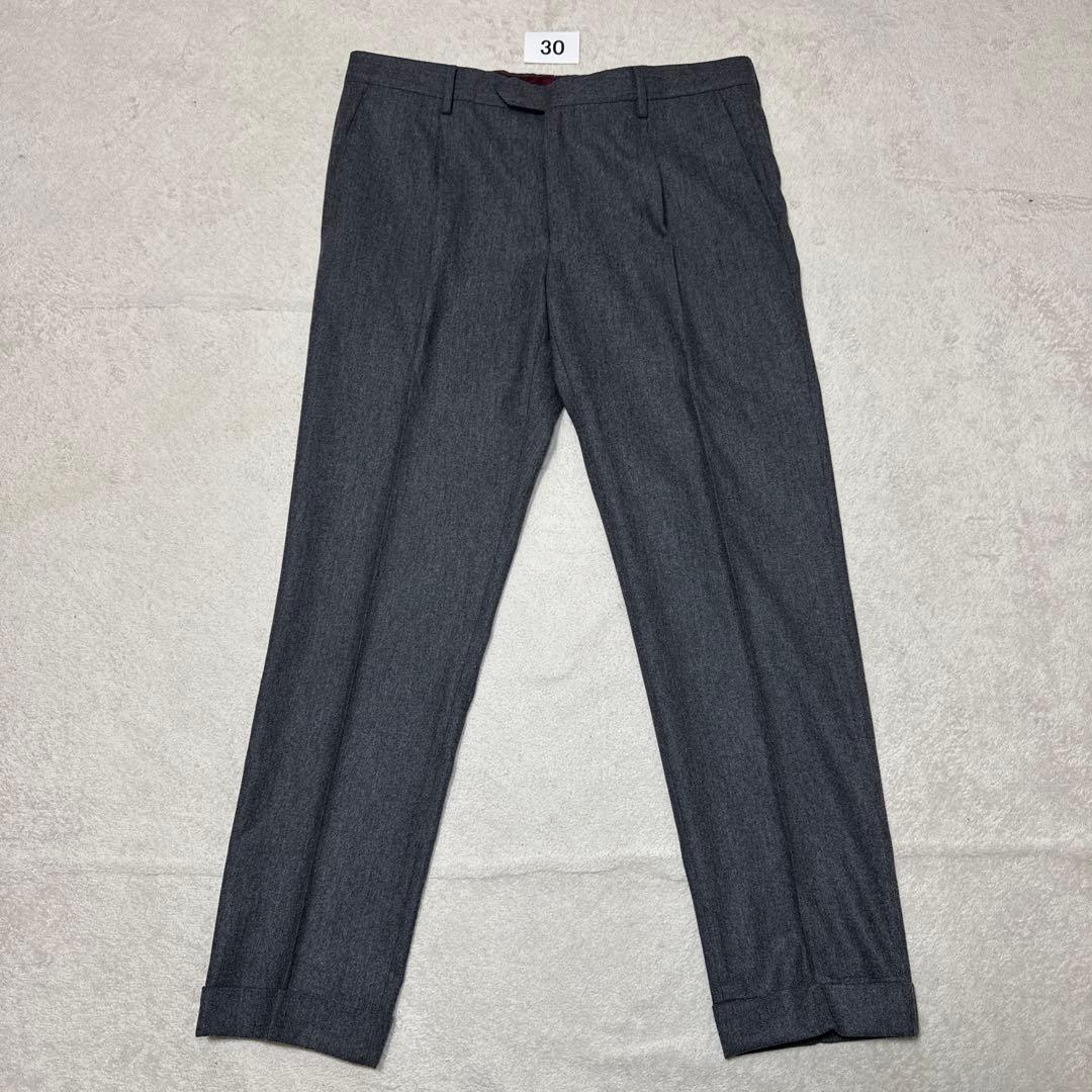 30 秋冬　未使用　ジェルマーノ　germano スラックス　50 XL グレー