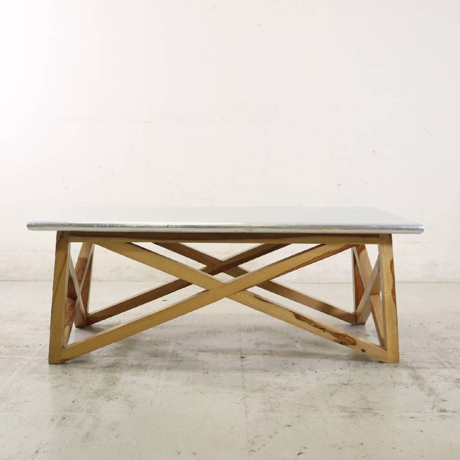 値下WTW マーベリックス コーヒーテーブル120cm アルミ シーシャムウッド