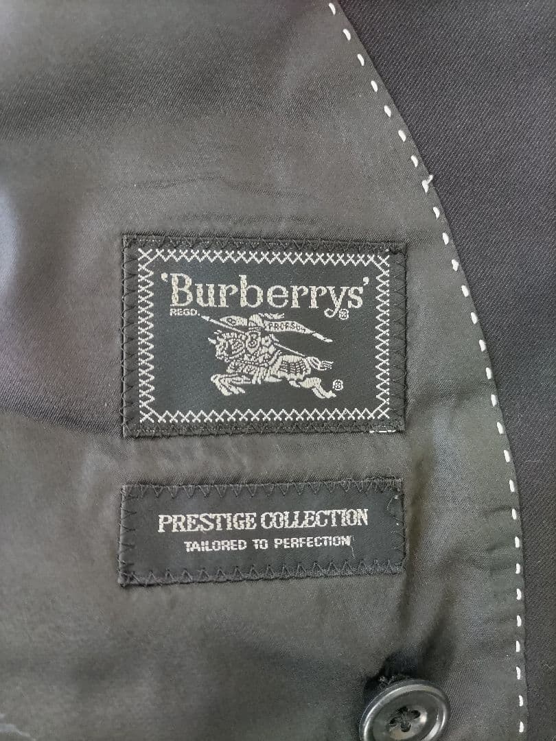 [Burberry]ネイビー ダブルブレスト ブレザー上下