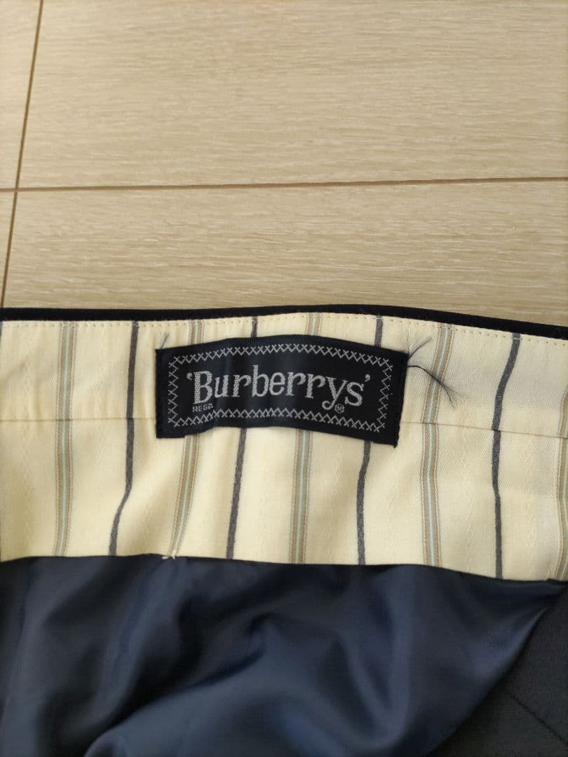[Burberry]ネイビー ダブルブレスト ブレザー上下