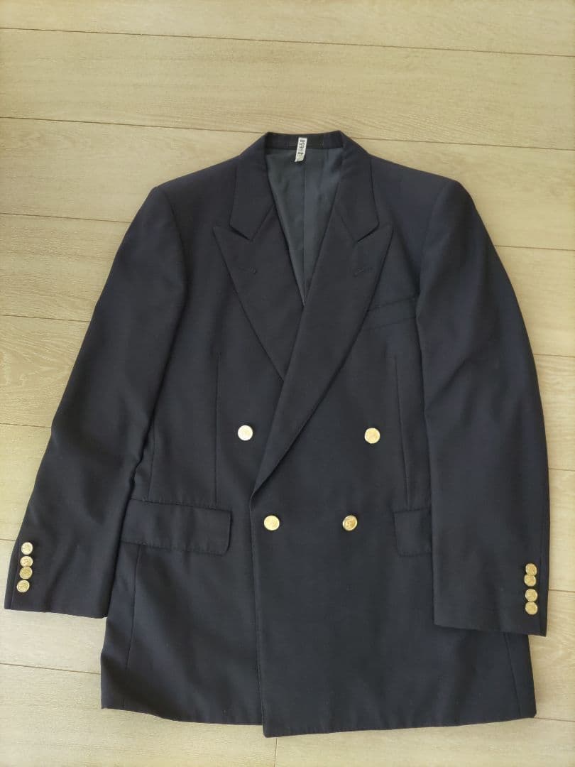 [Burberry]ネイビー ダブルブレスト ブレザー上下