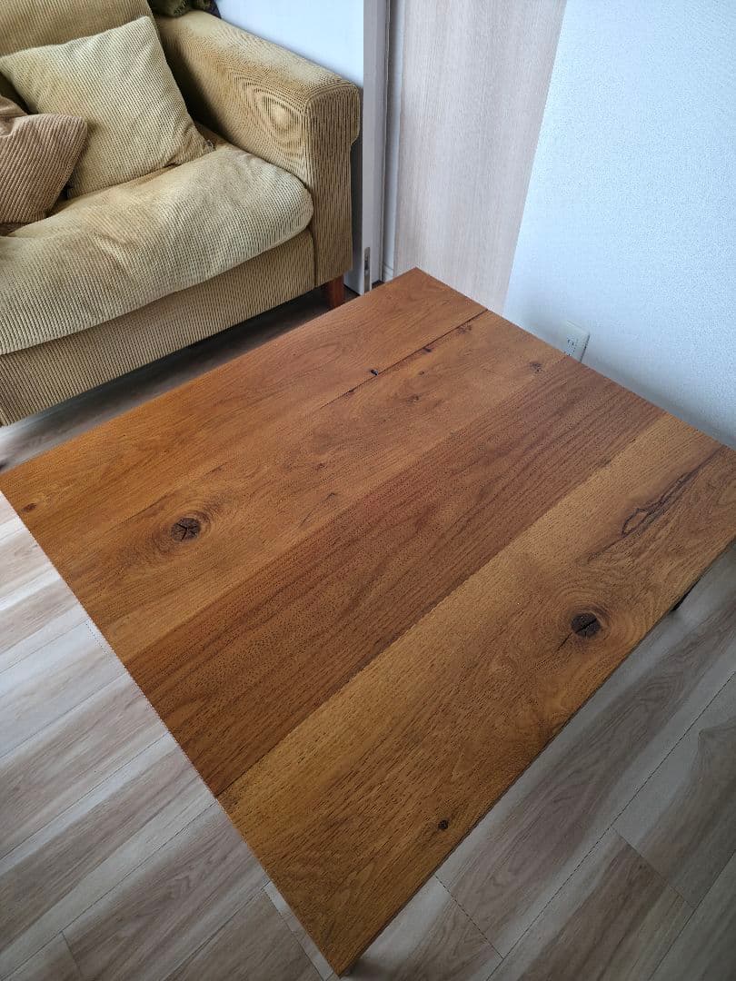 センターテーブル・ローテーブル TRUCK FURNITURE OAK IRON-LEG LOW TABLE