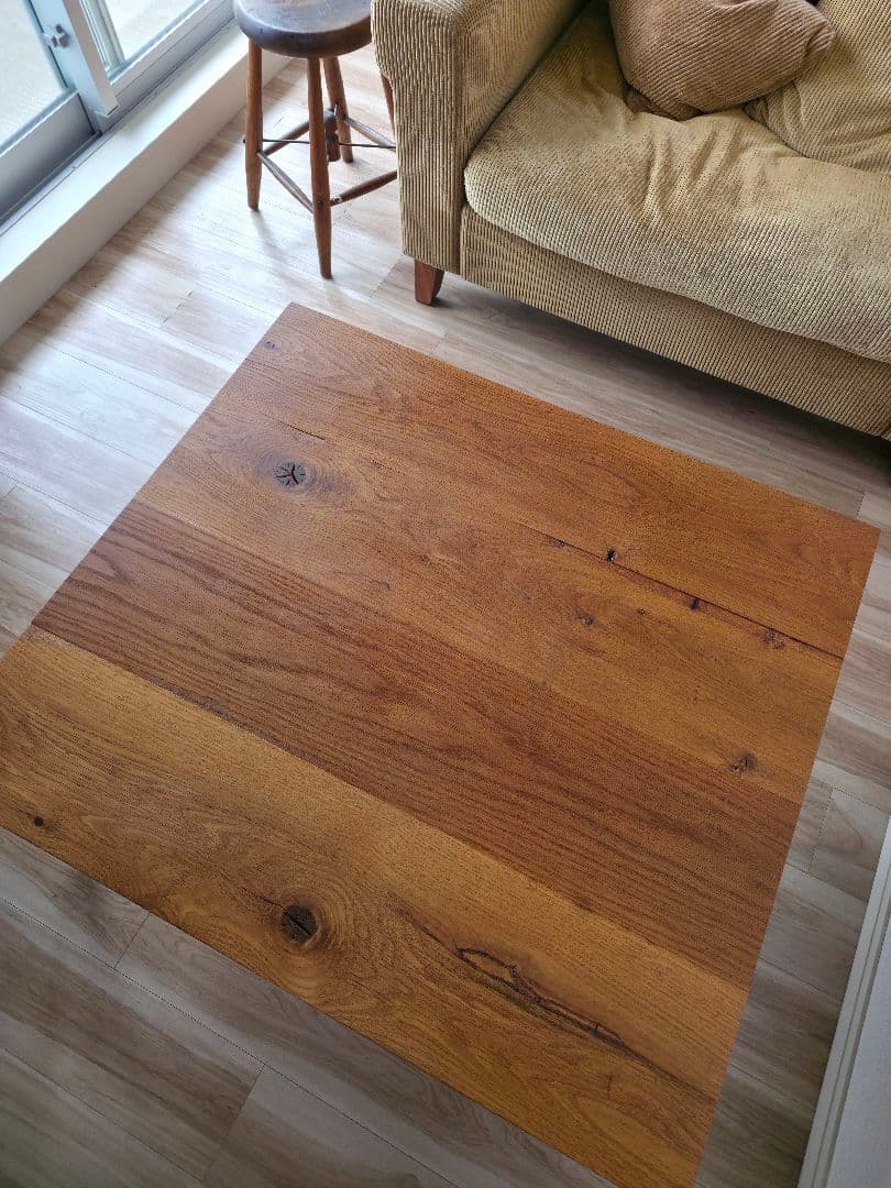 センターテーブル・ローテーブル TRUCK FURNITURE OAK IRON-LEG LOW TABLE