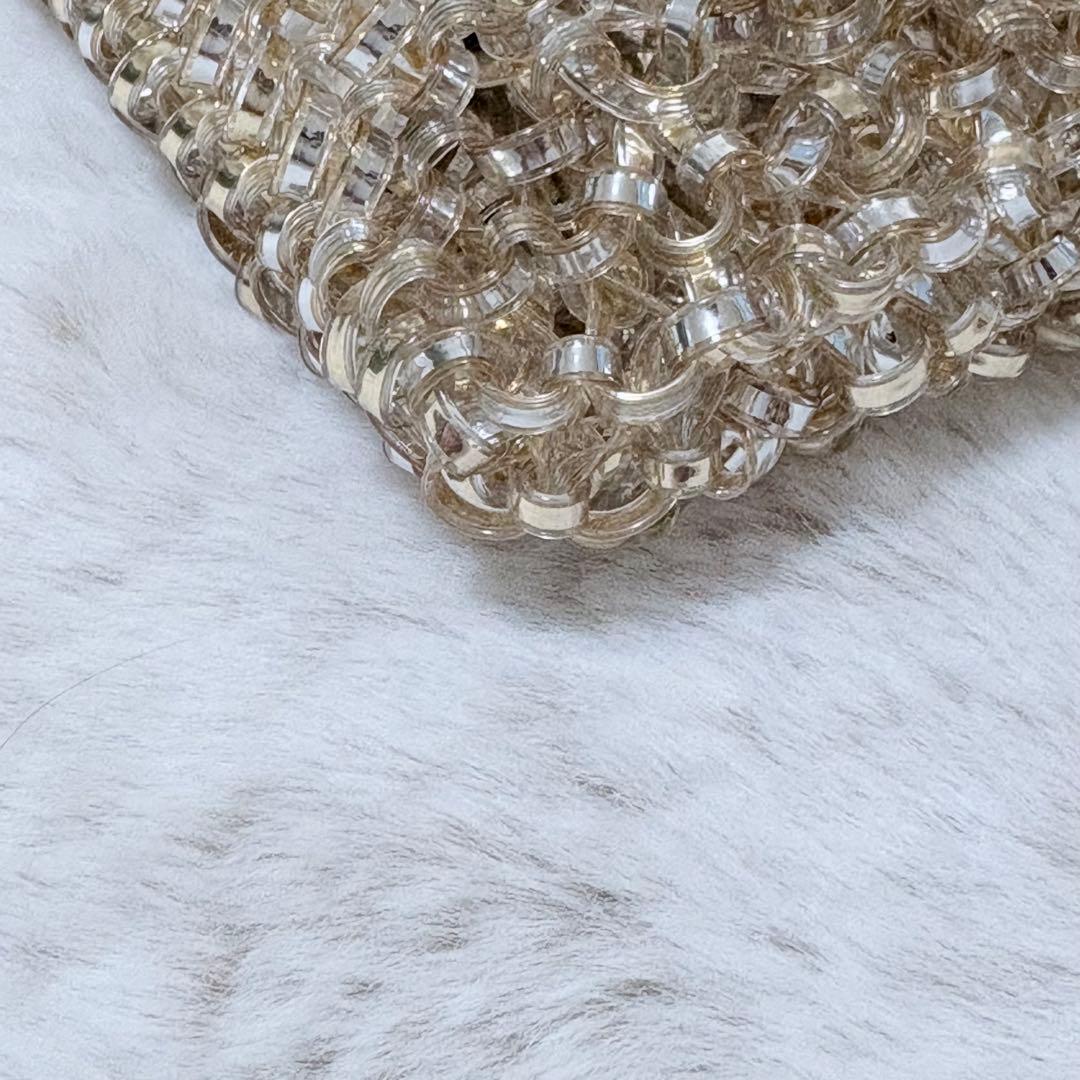 美品　アンテプリマ ワイヤーバッグ ミニアトゥーラ　ゴールド