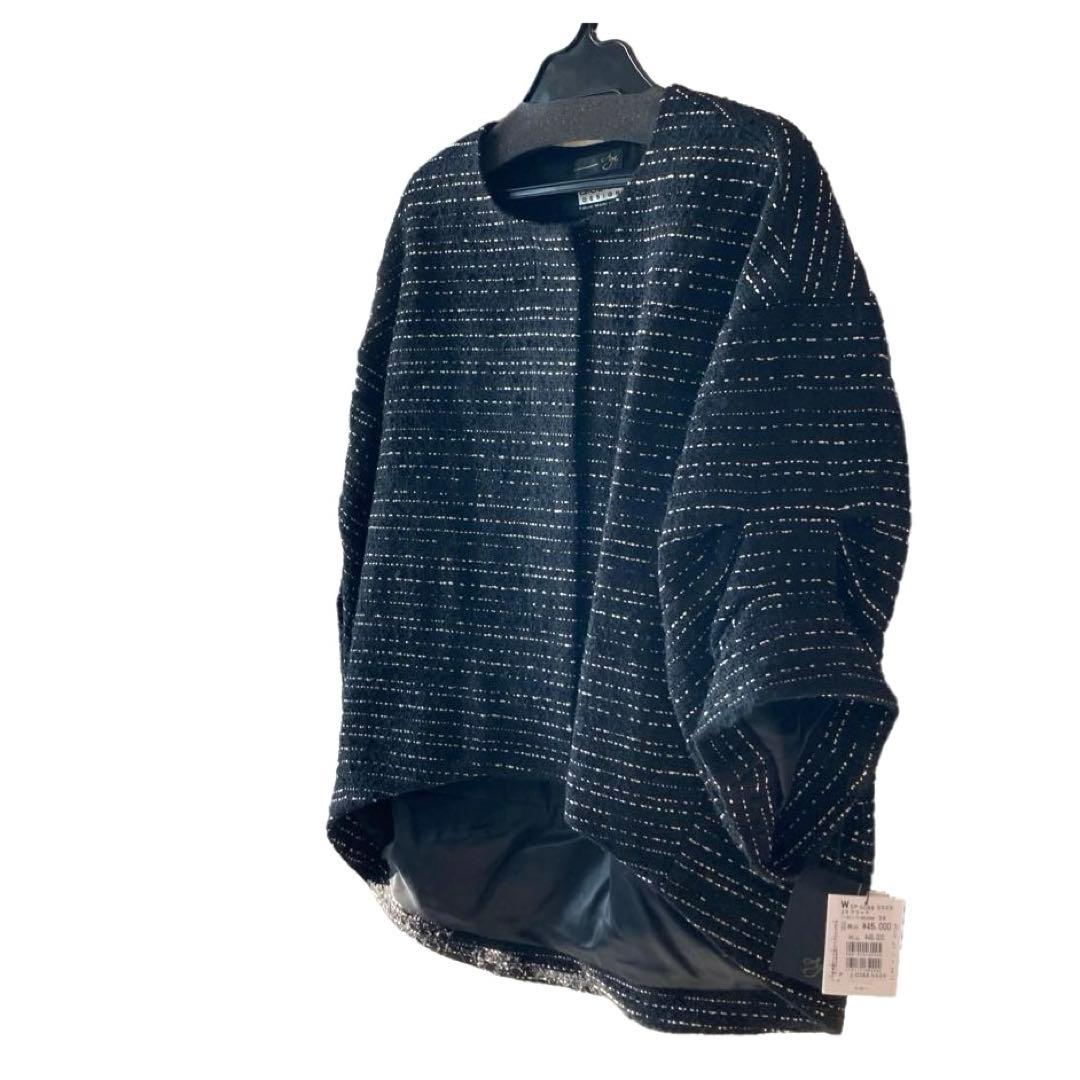 【新品タグ付き】Aga アーガ　GIOLICA ノーカラーツイードジャケット