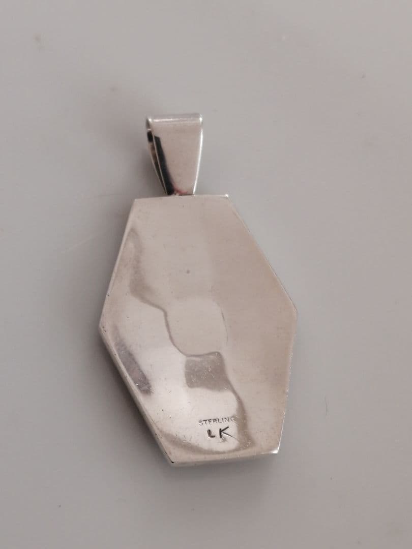 ルシオンバ　ホピ族　ココペリ　ペンダントトップ　STERLING