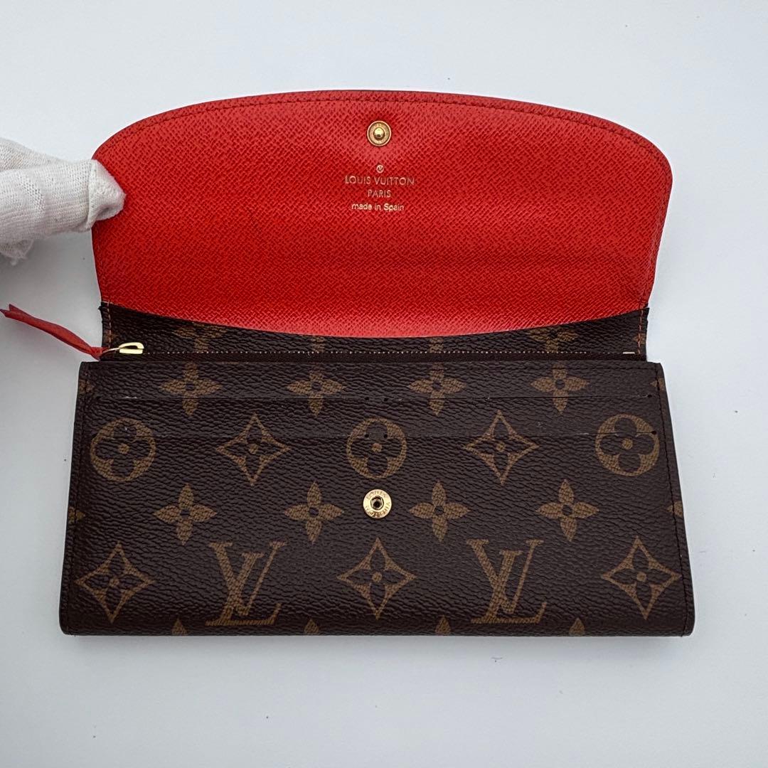 ルイヴィトン モノグラム ポルトフォイユ エミリー オレンジ　長財布　正規品