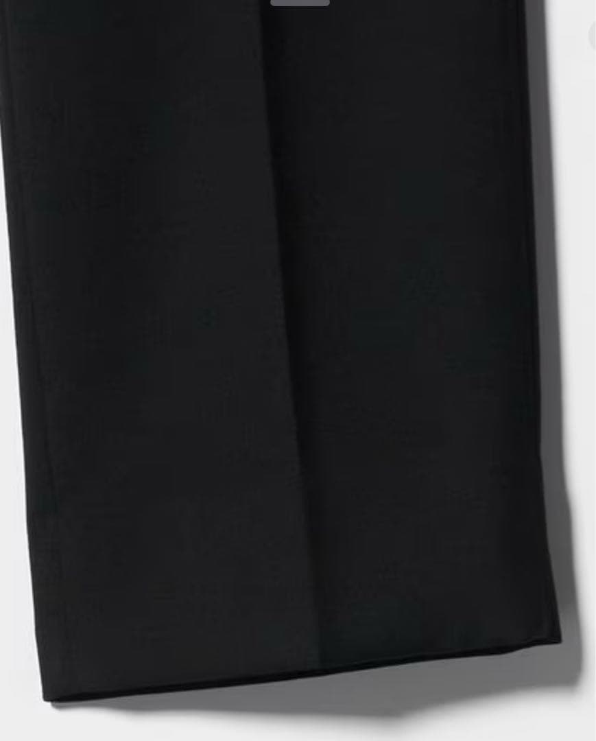 H BEAUTY&YOUTH クリアウール ダブルクロス ノープリーツパンツ