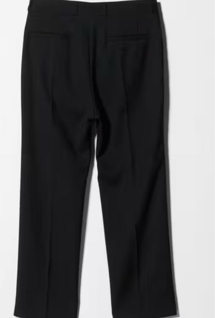 H BEAUTY&YOUTH クリアウール ダブルクロス ノープリーツパンツ