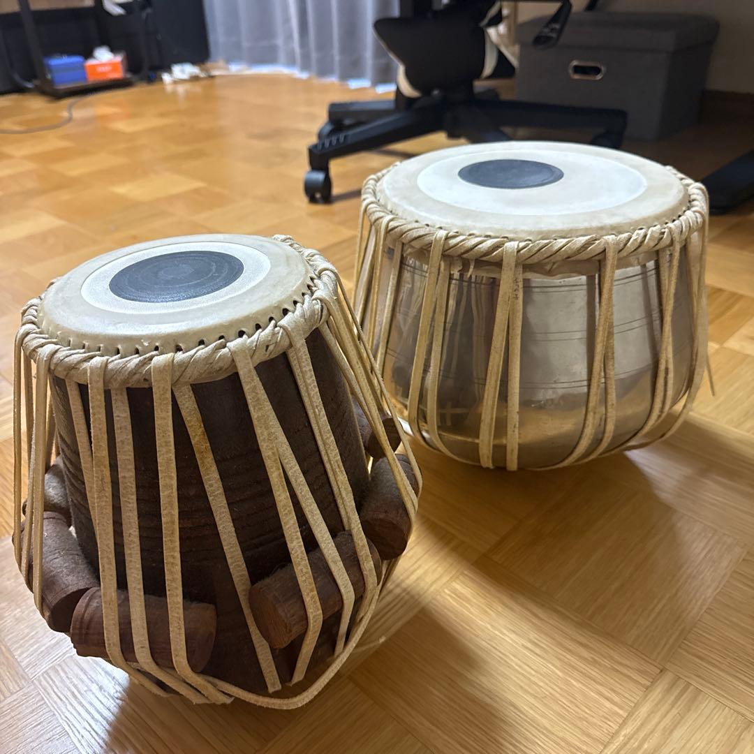 タブラ 大小セット インドの民族楽器