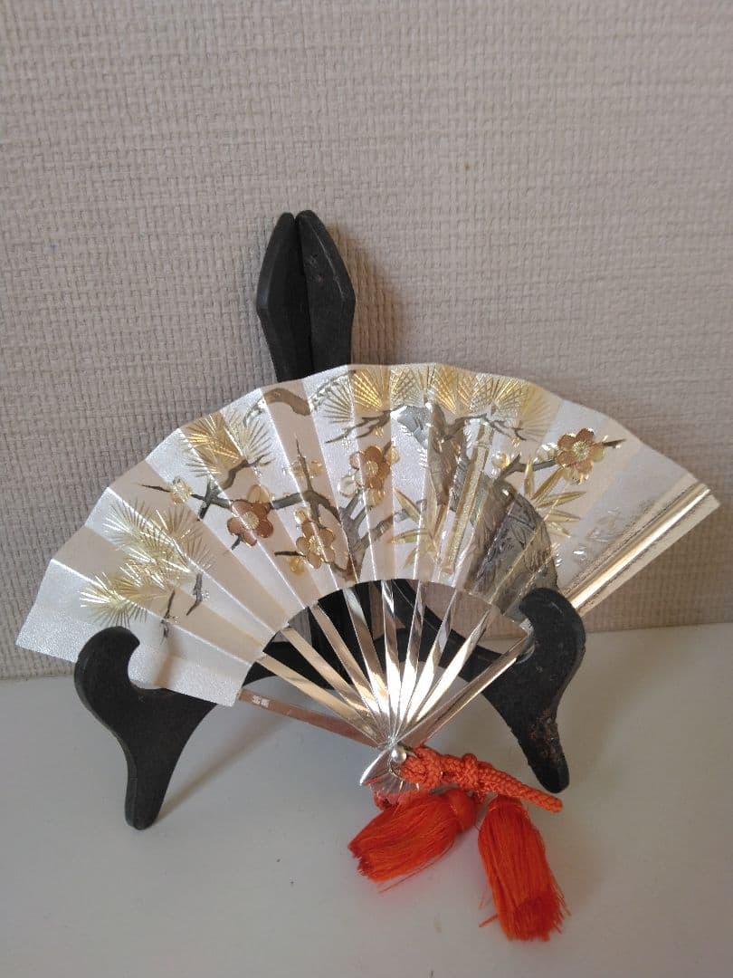 純銀　扇子