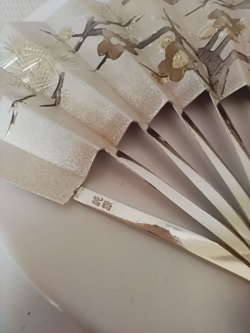 純銀　扇子