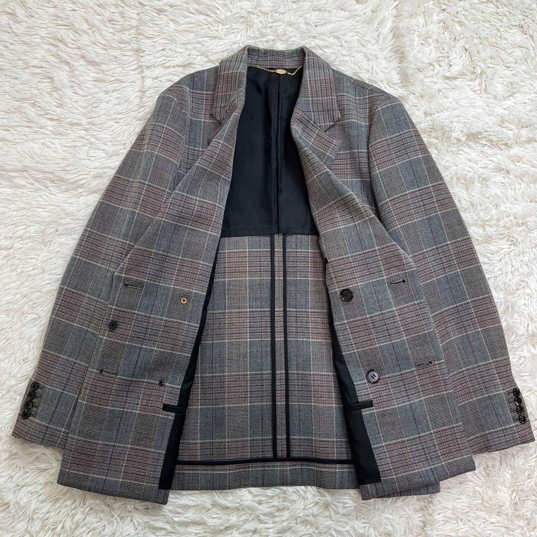 極美品 MACPHEE ダブルブレスト テーラード ジャケット チェック