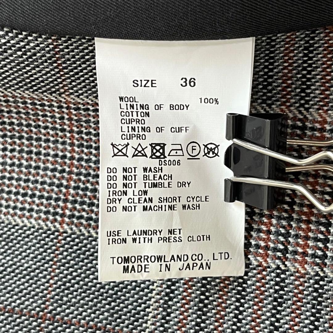 極美品 MACPHEE ダブルブレスト テーラード ジャケット チェック