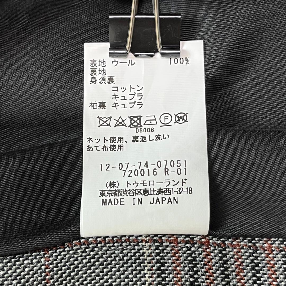 極美品 MACPHEE ダブルブレスト テーラード ジャケット チェック