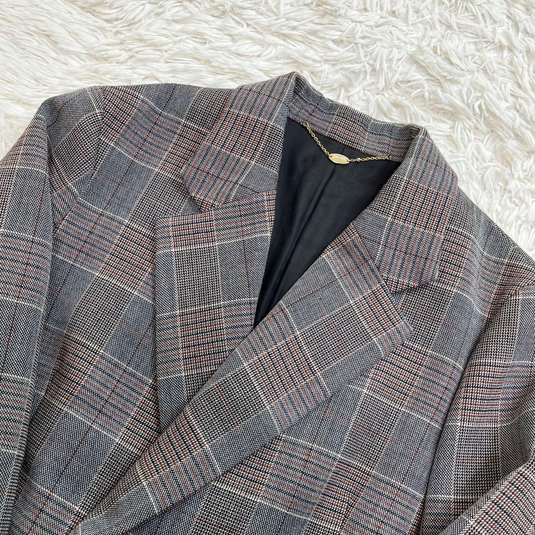 極美品 MACPHEE ダブルブレスト テーラード ジャケット チェック