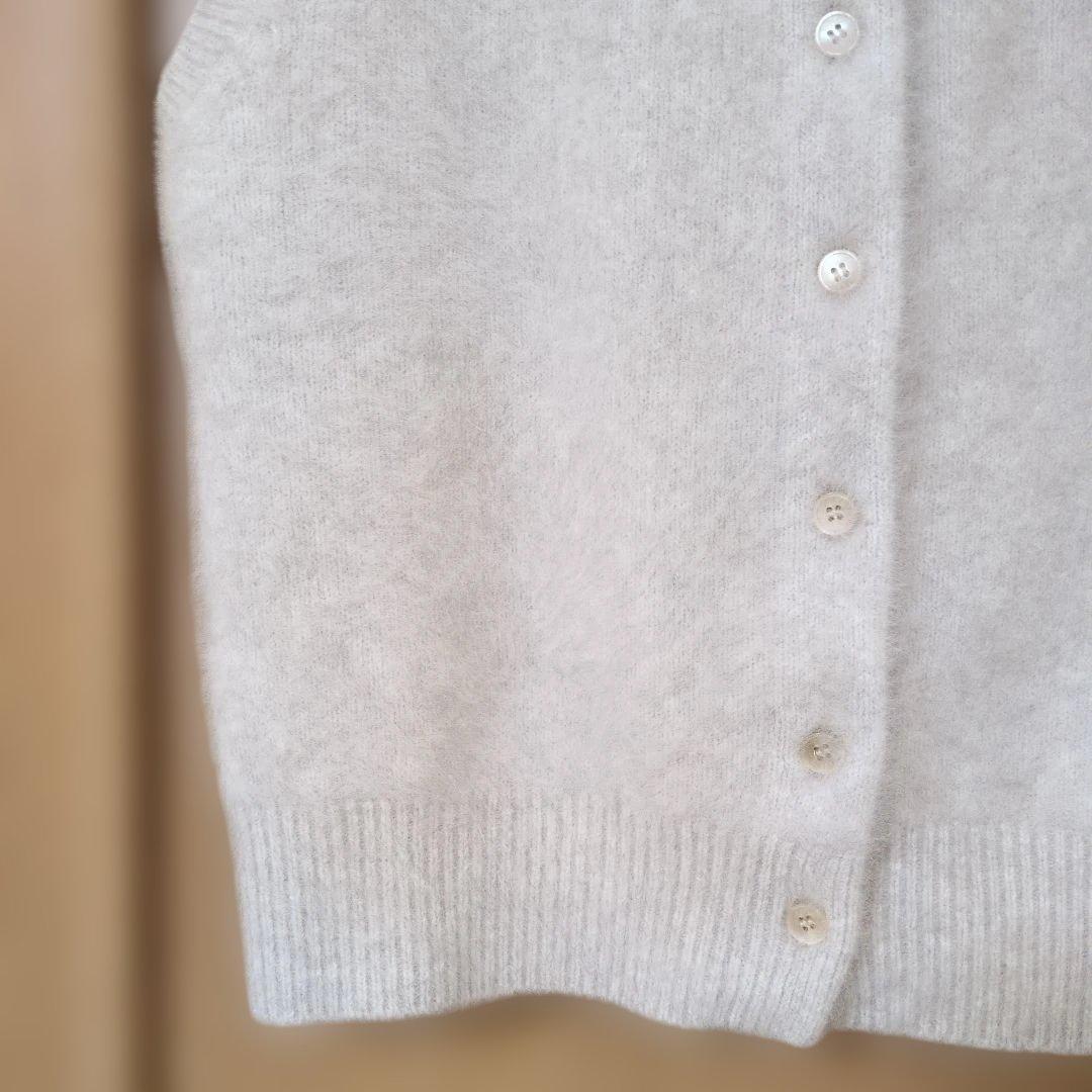 NOBLE ファーニット　フロントボタンベスト