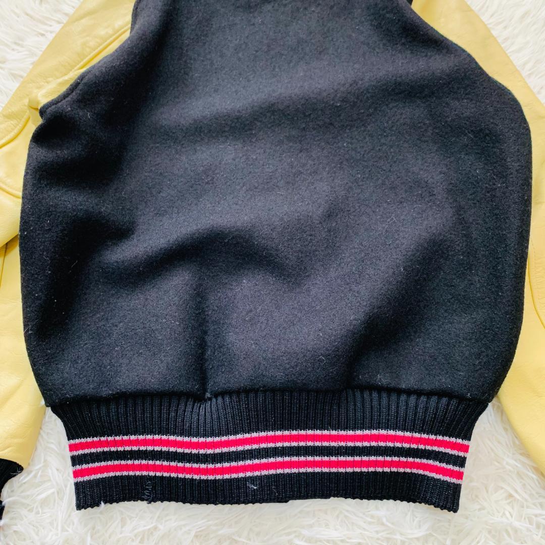 USA製 SKOOKUM アワードジャケット 袖レザー スタジャン 36