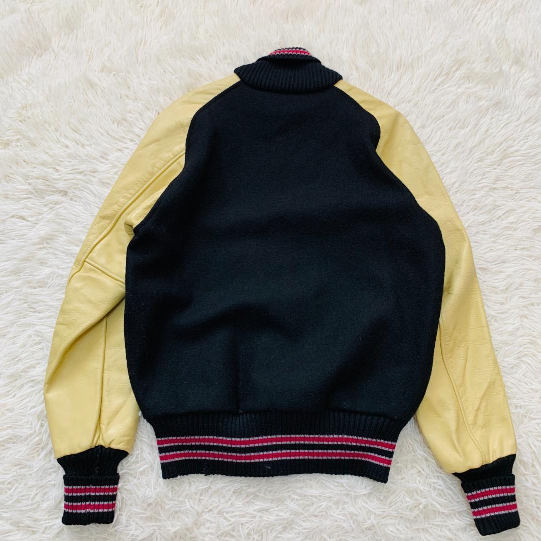 USA製 SKOOKUM アワードジャケット 袖レザー スタジャン 36